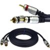 VITALCO RKD180 Kabel Audio do Subwoofera 1x RCA Cinch (wtyk) / 2x RCA Cinch (wtyk) 1,5m