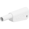 Stäubli 662022-29 SLQ-4N-46 safety plug 4mm white nickel-plated stackable