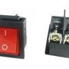 Przełącznik kołyskowy RS201S2-6C3G 15A 250V on-off czerwony (KCD4)