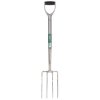 Draper 83755 Stainless Steel Garden Fork With Soft Grip Handle