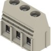 PCB terminal, 3 pole, pitch 10.16 mm, AWG 22-6, 65 A, screw connection, pebble gray, 1648300000