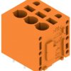 PCB terminal, 3 pole, pitch 5.08 mm, AWG 24-12, 20 A, spring-clamp connection, orange, 1331440000