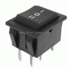 Przełącznik I-0-II 15A 250V czarny DP3T
