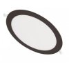 DOWNLIGHT podtynkowy OKRĄG 221x7 18W 4000K 1400lm Czarny