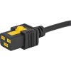 Power cord, International, C20-plug, straight on C19 socket, straight, H05VV-F3G1.5 mm², black, 3 m, 3-100-363