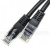 Patchcord UTP, kat.5e, 0,25m, czarny, LSOH/LSZH