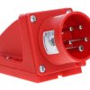 Wtyczka odbiornikowa (zwrotnica faz) 16A 5P 400V czerwona IP44 7715-6