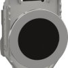 Pushbutton, unlabeled, unlit, groping, waistband round, black, front ring metal, mounting Ø 30.5 mm, XB4FA21