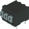 PCB terminal, 3 pole, pitch 3.81 mm, AWG 28-14, 10 A, spring-clamp connection, black, 1824630000