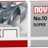 Novus Office 040-0003 Typ zszywek: No. 10 Spinacz 1000 szt. Wydajność zszywania: 20 ark. (80 g/m²)
