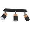 Lampa Sufitowa Joker Black/Wood 3Xgu10 Mlp6304 Milagro