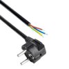 Kabel zasilający bez zakończenia Akyga AK-OT-01A CCA 3x0.5mm2 CEE 7/7 1.5 m