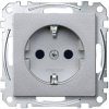 Merten MEG2300-0460 Switch System M Socket Aluminium TPU 15A CEE7/3 & 7/4