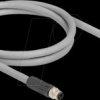 80542 M12 Cable L-coded 5 pin male straight to female right angled PUR