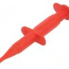 Chwytak pomiarowy haczykowy 3A czerwony 1kV 4mm 66.9116-22