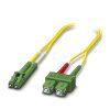 Phoenix Contact Kabel światłowodowy długość: 1 m średnica: 125 μm Żółty Niska emisja dymu bez halogenu