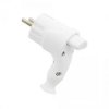 Wtyczka kątowa z wypychaczem biała
