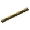 Pin header, 60 pole, pitch 2.54 mm, angled, black, SL 11 SMD 040 60 G
