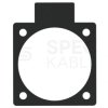 Uszczelka do gniazd z serii P-Nova+ 50x50mm czarna PCE