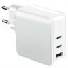 Ładowarka sieciowa PD QC do telefonu z gniazdem USB + 2x USB typu C 65W TC65CCU