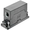 Grommet housing, size 24B, die-cast aluminum, 2 x M40, angled, screw locking, IP65/IP68/IP6K9K, 19405240523