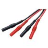 Zestaw kabli pomiarowych czerwono-czarnych 2x wtyk banan CEM FC-107 10A 120cm fi=4mm