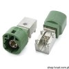 D4S20D-40MA5-E RIGHT ANGLE PLUG FOR PCB GREEN THT ROSENBERGE