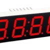 Wyświetlacz LED 7 segmentowy 0.28'' 7.2mm, 4 znaki, czerwony, WA