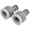 Draper 25907 Twin Pack of Tap Connectors (1/2" and 3/4")