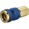 Quick-release coupling, L 59.5 mm, 35 bar, brass, for Pneumatic, 137559