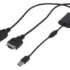 Au0031 Konwerter, D-Sub 9Pinx2/Usb A