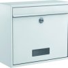 Skrzynka pocztowa Basi 2170-0662 BK 900 stal biały z zamkiem kluczykowym