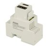 Moduł ładowarki; Keystone; 2810-2; USB C QC; USB typ A; zatrzaskowe; proste; biały; Solve; RoHS