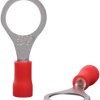 Insulated ring cable lug, 0.5-1.5 mm², 10.5 mm, M10, red, 22C445