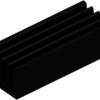 IC heatsink, (L x W x H) 21 x 8 x 6 mm, 33 K/W, black anodized, 10037164