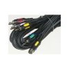 kabel SVHS wtyk+3.5 wtyk - 3 RCA wtyk 5m
