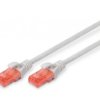 Kabel krosowy (patch cord) RJ45-RJ45, kat.6, U/UTP, AWG 26/7, LSOH, 0.25m, szary DK-1617-0025