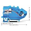 WAGO 782-613 1-conductor N-disconnect Terminal Block Blue