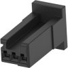 Socket header, 3 pole, pitch 2.5 mm, straight, black, 1-1473074-3