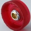 Rotary knob, 6 mm, PC, red, Ø 33 mm, H 14 mm, B8333063