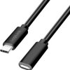 LogiLink USB-C Kabel USB 2.0 Złącze męskie USB-C®, Złącze żeńskie USB-C® 2.00 m czarny CU0211