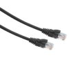 Patchcord LAN UTP kat. 6, 1 m, czarny, wtyki RJ45