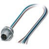 Sensor actuator cable, M12-cable plug, straight toopen end, 0.5m, 5 poles