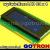 Wyświetlacz LCD znakowy 20x4 niebieskie podświetlenie białe znaki