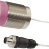 IN506051, czujnik indukcyjny, M50x1.5 64long, Sn: 25, 0-230C, Other Anschluss an Verstärker, Złącze kablowe M12 5m PTFE, IP50
