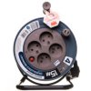 Przedłużacz bębnowy MINI 15m 4x230V /PVC 3x1mm2/ szary OR-AE-1339/G