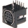 GMDIN-D-9P Gniazdo DIN-mini 9 pin do druku (typ9)