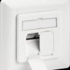 68246 Network socket, Cat.6, 2-way RJ45, flush-mounted, shielded
