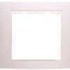 Berker B.3/B.7 Glas Ramka pojedyncza aluminium/śnieżnobiała 10113904