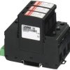 Ochronnik przepięciowy 3-fazowy, 50kA, +250V ac, montaż Szyna DIN, -40 → +80 °C., Phoenix Contact VAL-MS-T1/T2